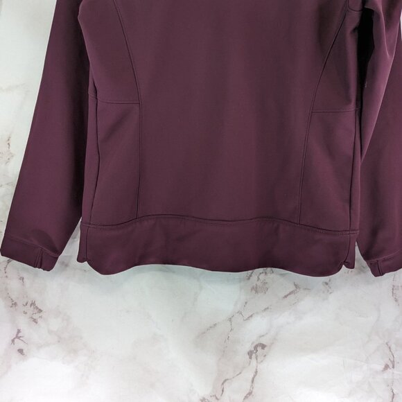 Mountain Hardwear Jacket Womens Large Burgundy Red Softshell Windbreaker Zip - Picture 6 of 9